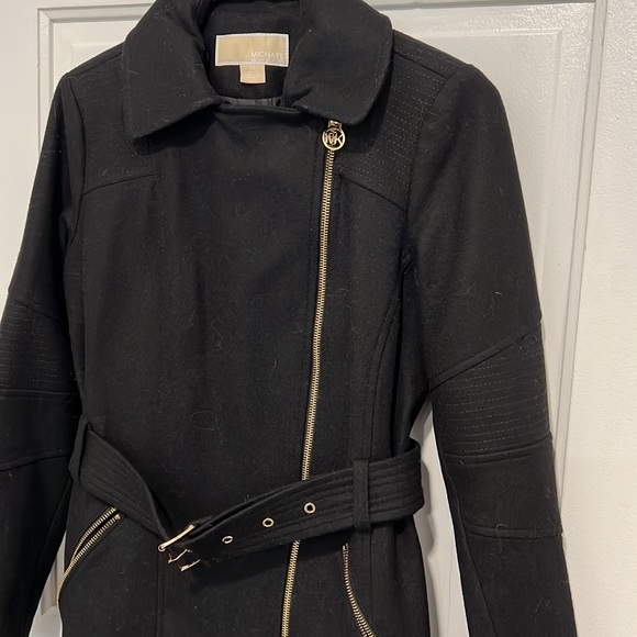 MICHAEL KORS zipper pea coat jacket XS - Picture 2 of 6